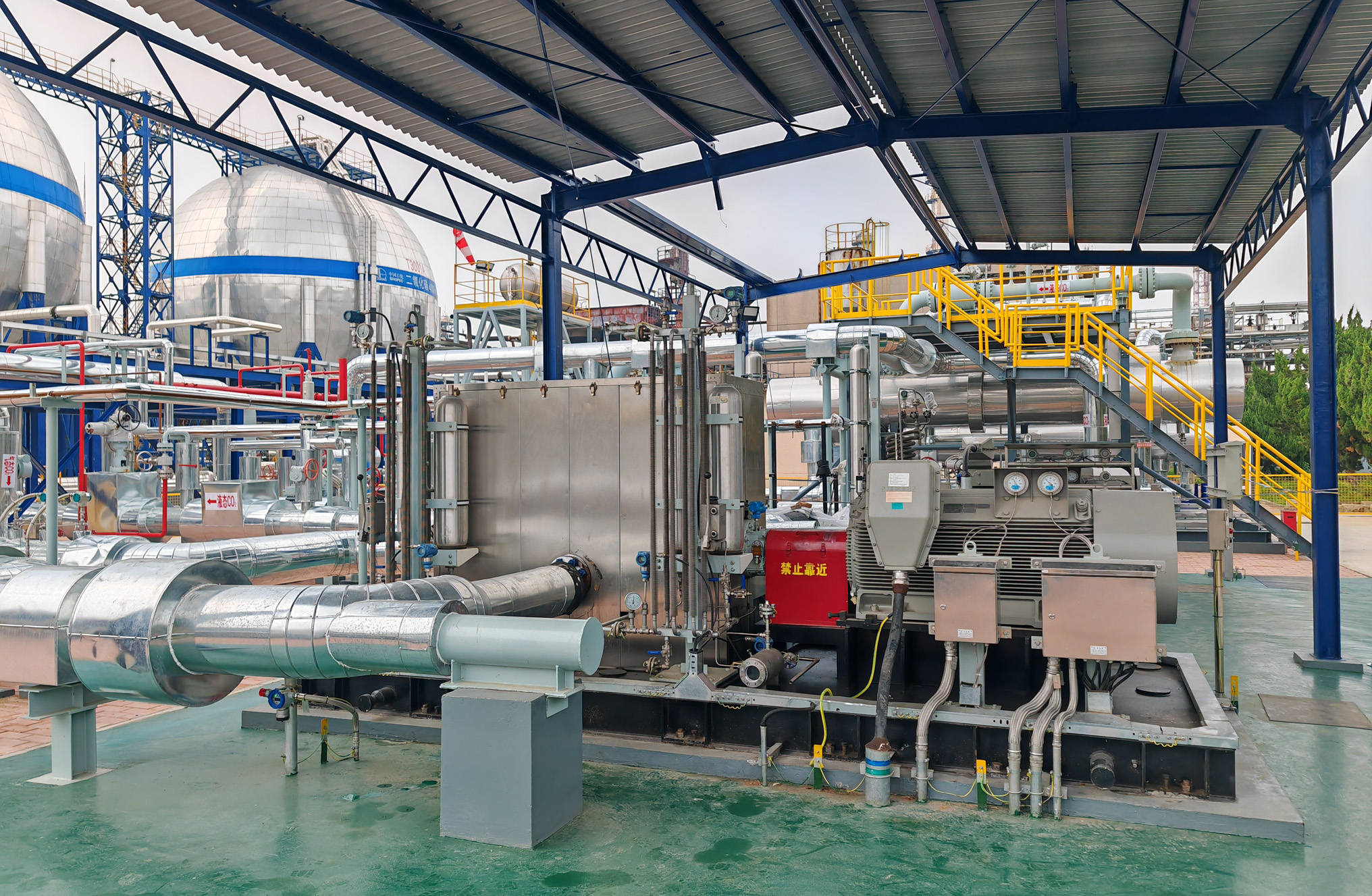 3777金沙娱场城—国产化首台套百万吨级CCUS二氧化碳管输增压泵稳定投运
